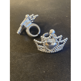 kroontje 'ring' - zilver