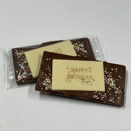 Happy Birthday - chocolade reep