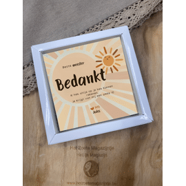chocoladekaart - Bedankt meester