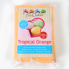 tropical orange -  rolfondant oranje - FunCakes