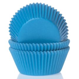 cyaan blauw - mini baking cups - HOM
