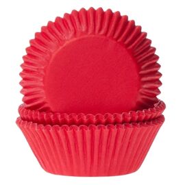 rood - mini baking cups - HOM