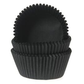 zwart - mini baking cups - HOM