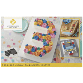 numbers & letters set - cake pan - Wilton