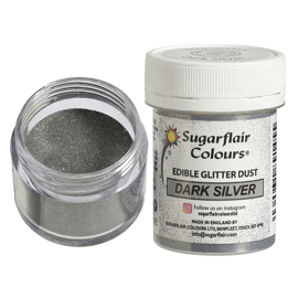 Edible lustre dark silver