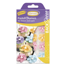 pastel bloemen - suikerdecoratie