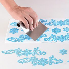 snowflakes - silicone mat - Silikomart Wonder cakes 