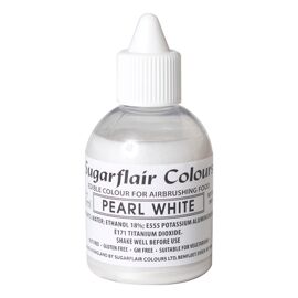 glitter pearl white - airbrush colouring - Sugarflair