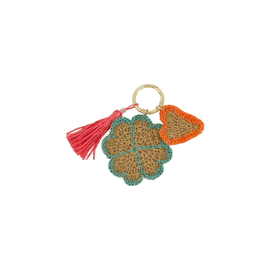 Sleutelhanger klavertje multicolor / Zusss