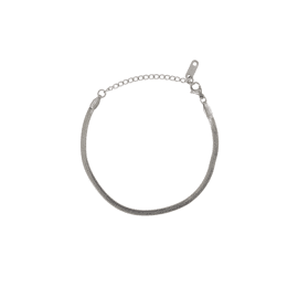 Platte armband met visgraat structuur / Zusss