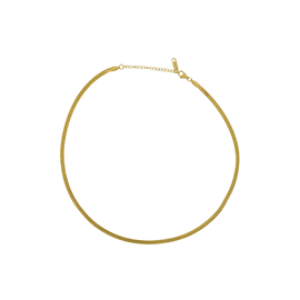 Platte ketting met visgraat structuur / Zusss