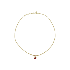 Ketting met rood hartje / Zusss