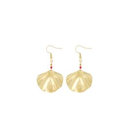Oorhangers Ginkgoblad goud / Zusss