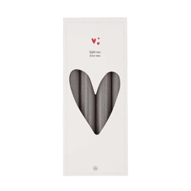 Set van 4 rustieke kaarsen 20cm / Zusss
