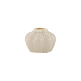 Keramieken kandelaar beige / Zusss