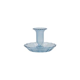 Kandelaar Glas Schotel Blauw / Zusss