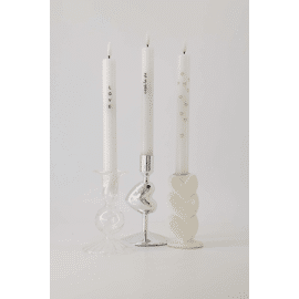 Kandelaar glas bolling M / Zusss