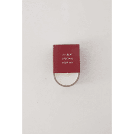Geurkaarsje in wikkel hartjes wit/rood / Zusss