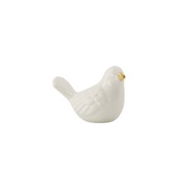 Keramieken vogel wit / Zusss