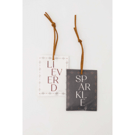 Set van 2 geurzakjes Lieverd - sparkle wit/donkergroen / Zusss