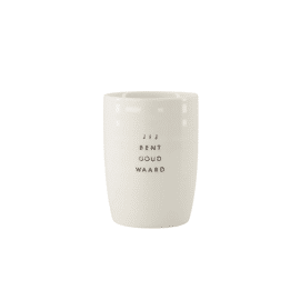 Koffiemok goud waard wit/zwart / Zusss