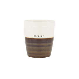 Koffiemok coffee wit/bruin / Zusss