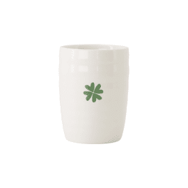 Koffiemok klavertje wit/groen / Zusss