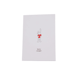 Wenskaart hoera zwanger wit/zwart/rood / Zusss