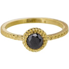 Ring Shiny Iconic vintage black-gold / Charmin's
