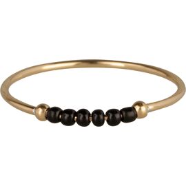 Ring Palm Beads Black-Gold / Charmin's
