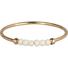 Ring Palm Beads White-Gold / Charmin's