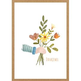 Postkaart Dankjewel / Adams arts