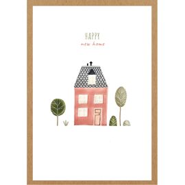 Postkaart Happy new home