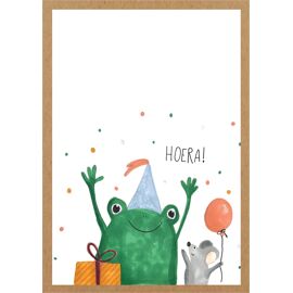 Postkaart Hoera / Adams arts