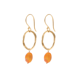 Graceful Carnelian Earrings / A Beautiful Story