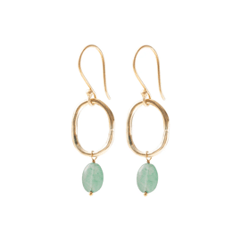 Graceful Aventurine Earrings / A Beautiful Story
