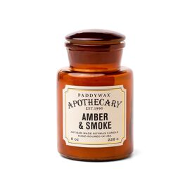 Apothecary Glass Jar Candle - Amber & Smoke / Paddywax