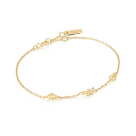 Ania Haie Gold Twisted Wave Chain bracelet