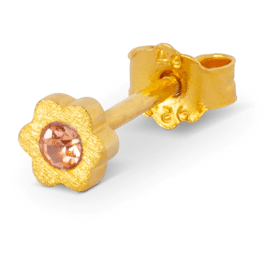 Earstud Blomst peach 1 pcs / Lulu Copenhagen
