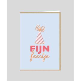 Wenskaart Fijn feestje / Studio Mie  
