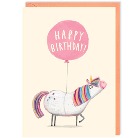 Wenskaart Unicorn birthday / Ohh Deer