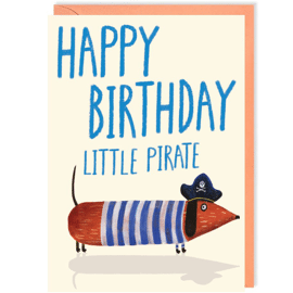 Wenskaart Little Pirate birthday / Ohh Deer 