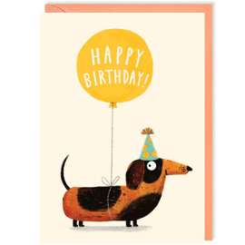 Wenskaart Birthday Hat Balloon / Ohh Deer 