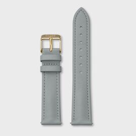 Horlogebandje Leather Grey Gold 18 mm / Cluse