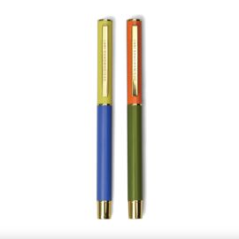 Colorblock Pens Cobalt & Army Green (set of 2) / Designworks Ink