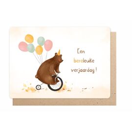 Wenskaart Een bereleuke verjaardag! / Enfant Terrible 