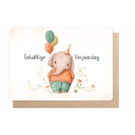 Wenskaart Gelukkige verjaardag / Enfant Terrible  