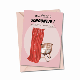 Postkaart Mo dadis e schoontje! / Atelier Moomade 
