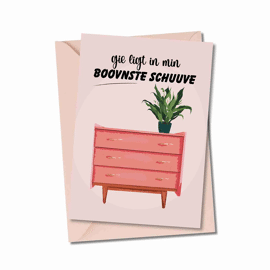 Postkaart Gie ligt in min boovnste schuuve / Atelier Moomade