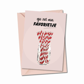 Postkaart Gie ziet min favorietje / Atelier Moomade